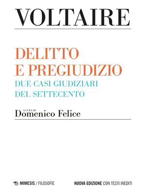 cover image of Delitto e pregiudizio